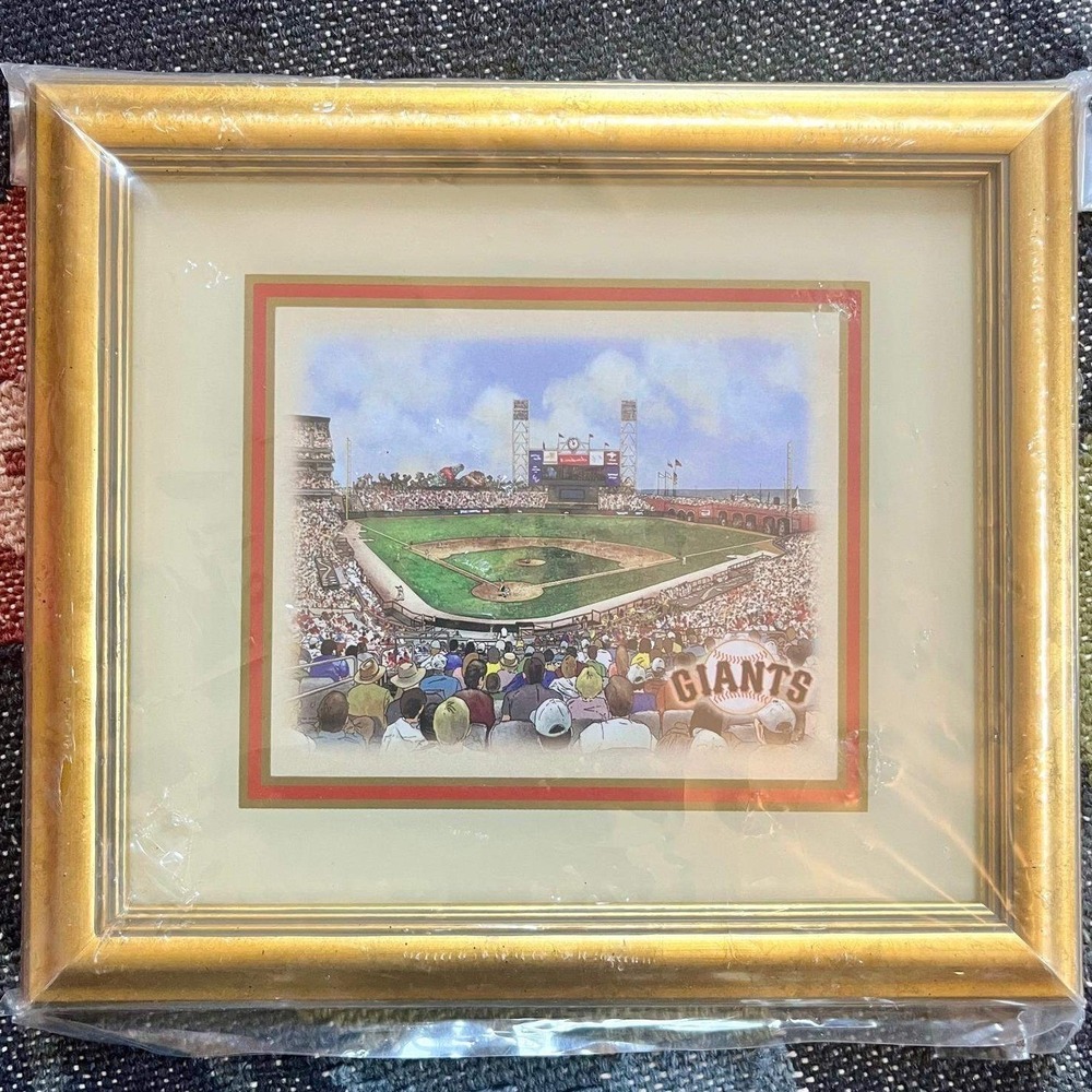 San Francisco Giants NEW Framed Art Print Eglomise Designs Oracle Park Baseball